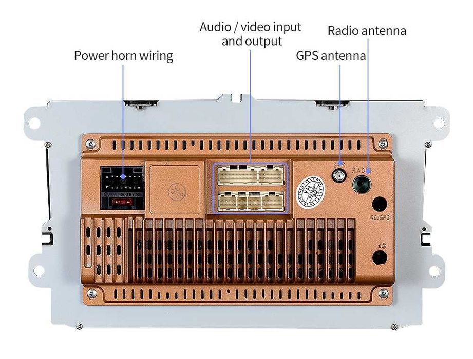 VW 9” 2-DIN мултимедия с Android 14  Volkswagen*Skoda 4GB RAM/64GB ROM