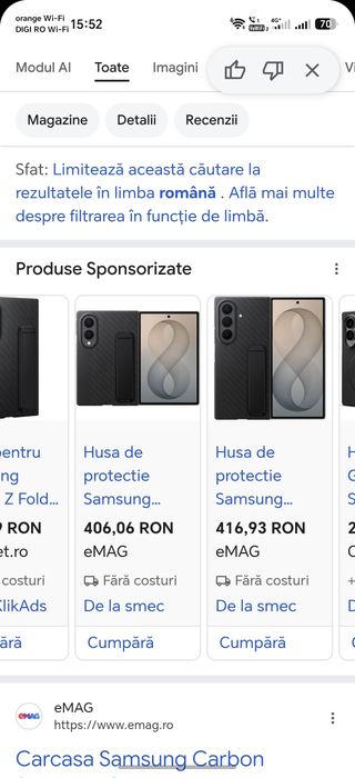 Husa Originala Samsung Fold 8 Carbon Standing Case