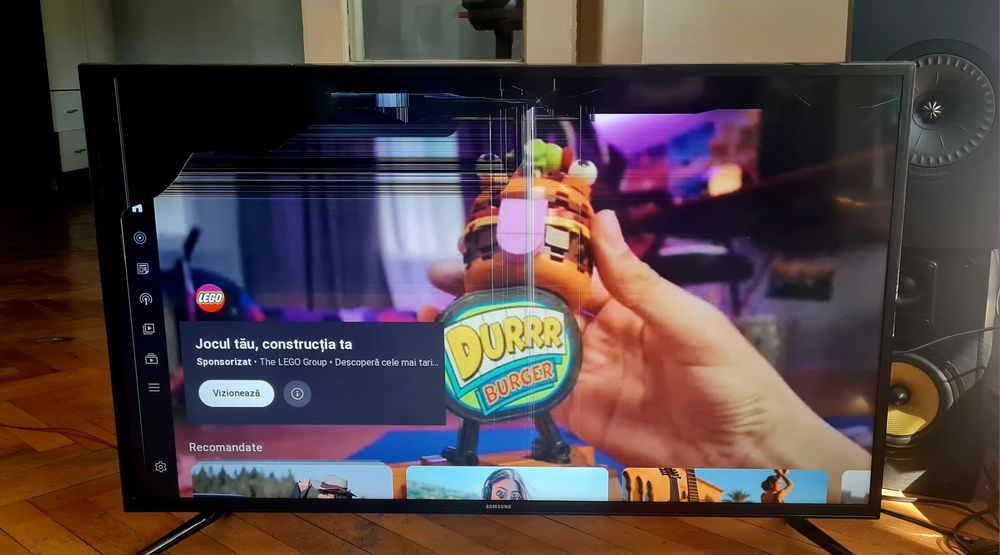 Samsung smart tv - dungi pe ecran