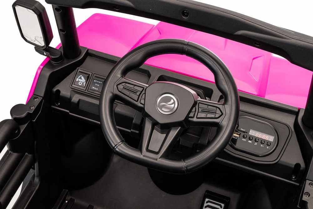 Masinuta electrica  Nichiduta Heavy Duty Red cu remorca rabatabila