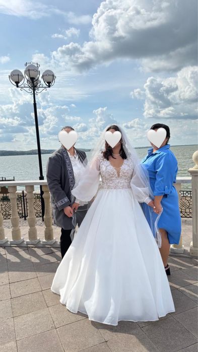 Свадебное платье жемчуг