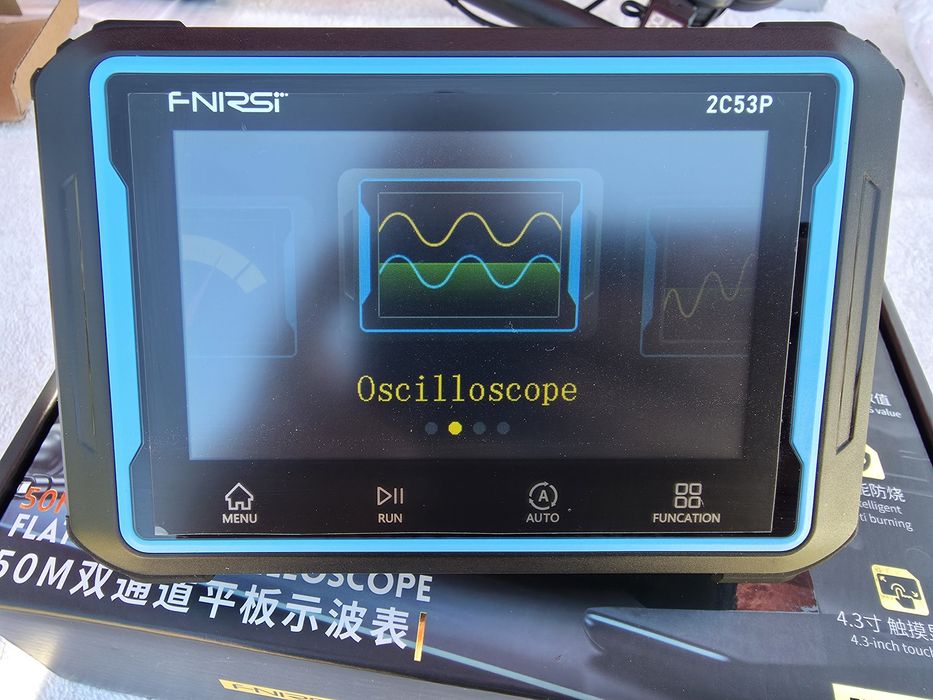 Osciloscop portabil cu generator si multimetru FNIRSI 2 C 53P
