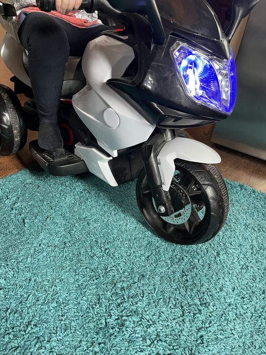 Детски електрически мотоциклет Mappy, Бял