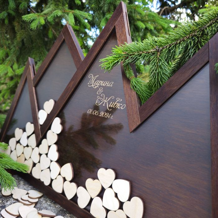 Сватбени рамки за пожелания от гостите