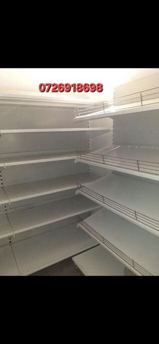 Vând rafturi metalice pentru magazine, depozite sau de pus în sufrage