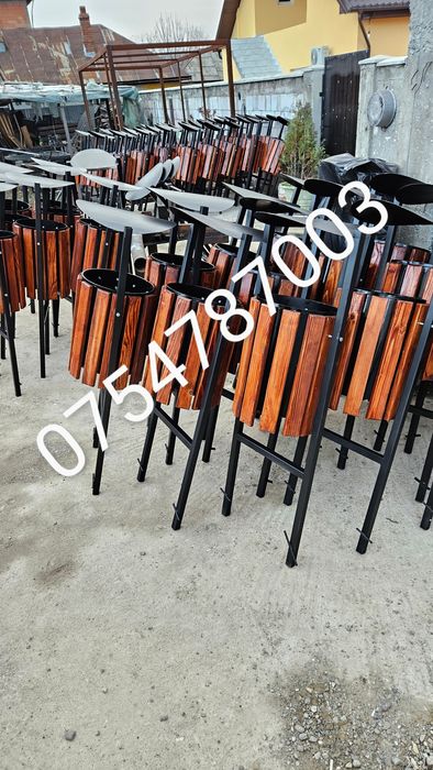 Banca parc/curte cu 8 rigle