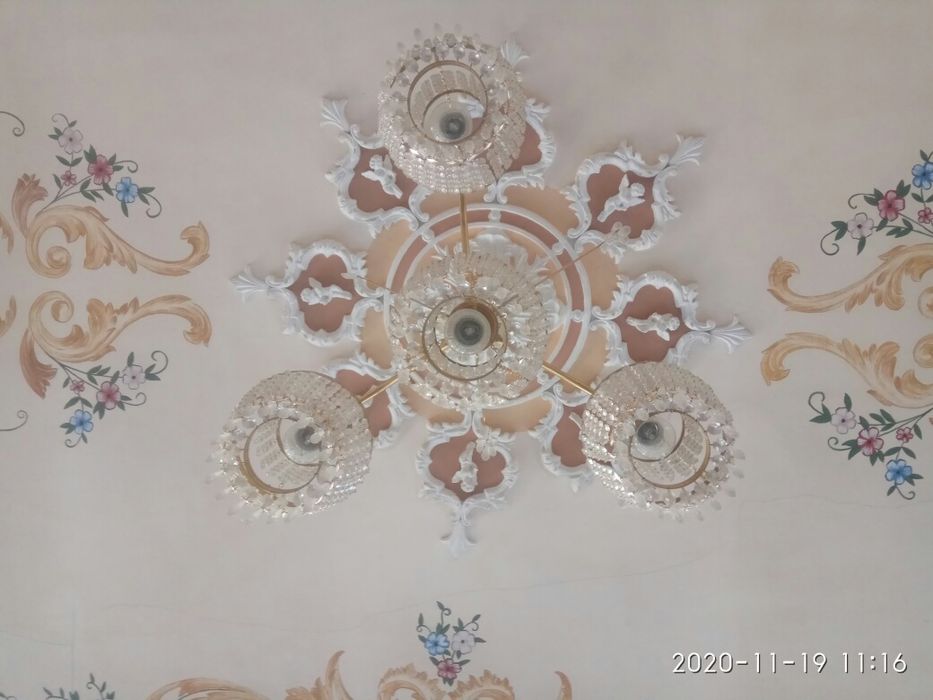 Люстра производство Чехословакия хрусталь