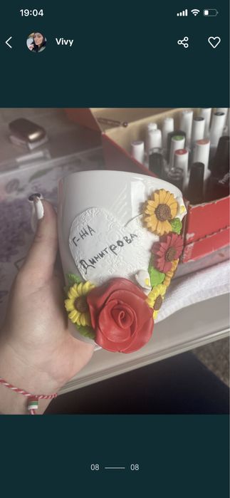 Чашки от полимерна глина