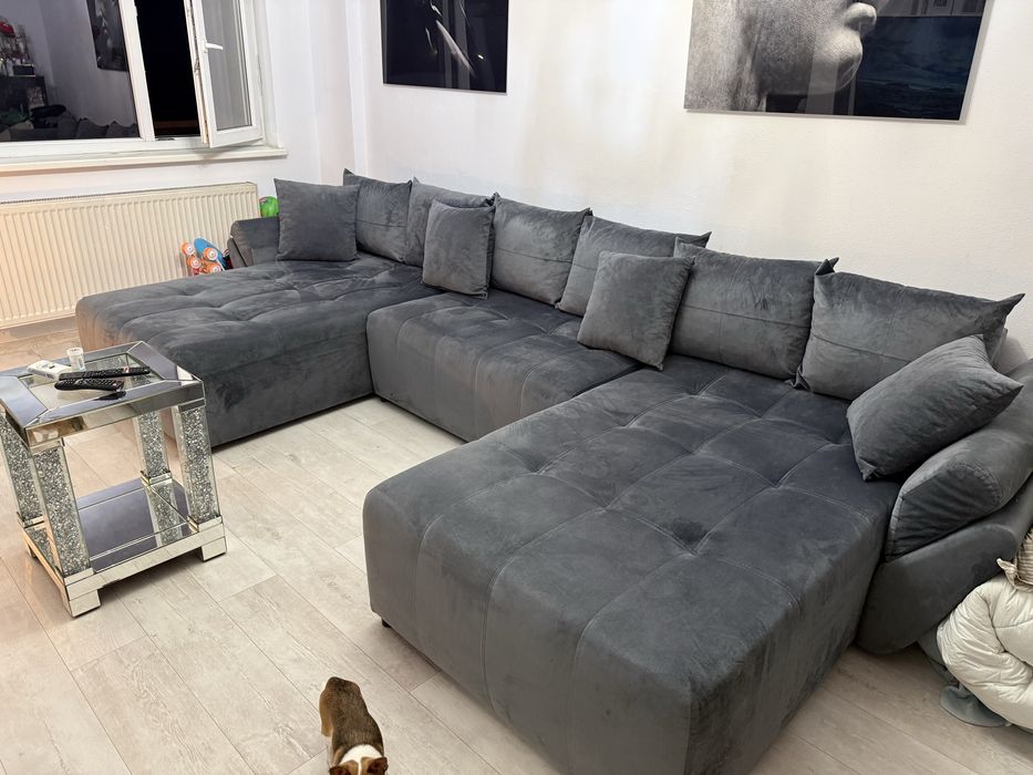 Colțar extensibil în formă de U – 3,80 m – stare foarte bună