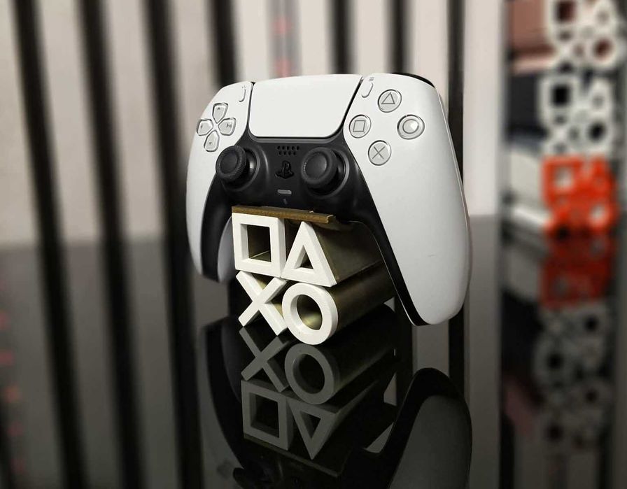 Suport controller PlayStation – stand gaming  (olive gold+white)