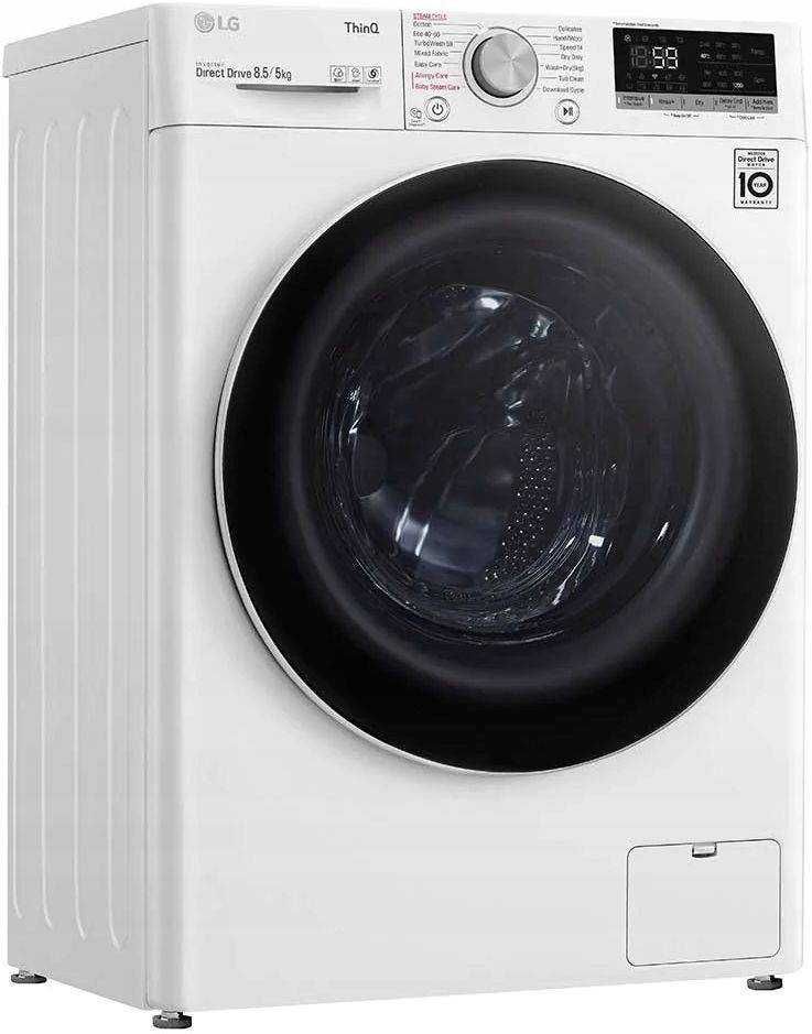 Стиральная машина с LG AI DD, 9/6 кг, стирка и сушка, EcoHybrid, ThinQ ...