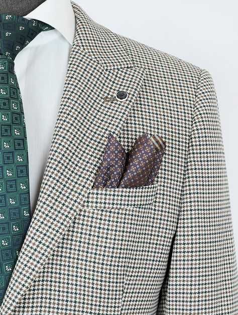 Sacou blazer 42 XL premium LAVARD lana moale respirabila Houndstooth