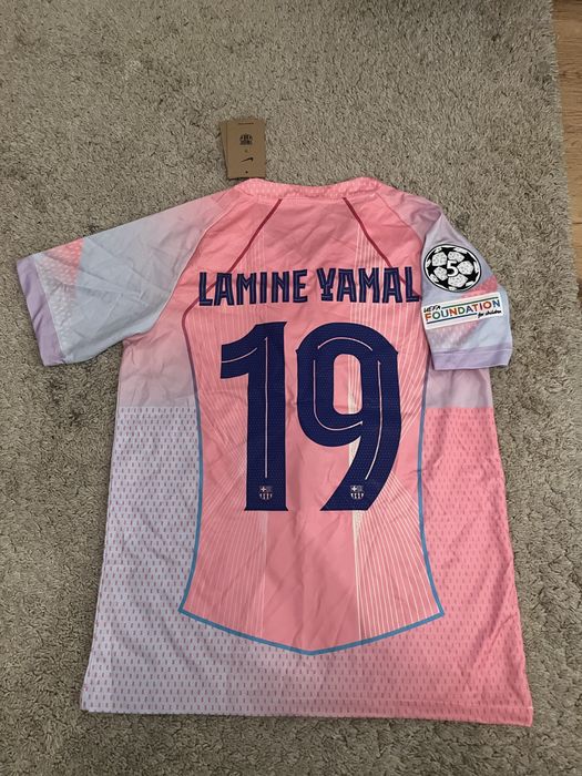 Tricou fotbal Lamine Yamal barcelona