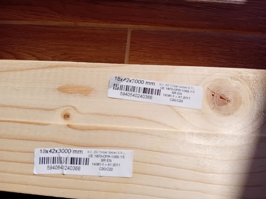 Șipcă lemn rindeluită