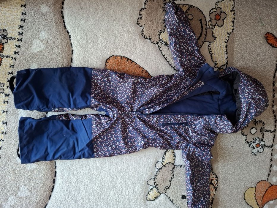Costum Schi Calduros si Impermeabil Imprimeu Leoparzi copii, 4 ani