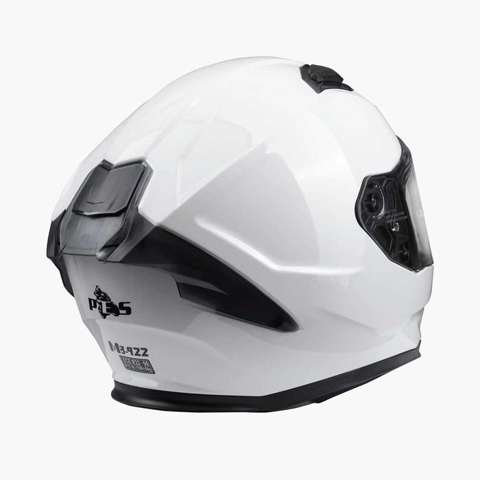 Casca moto integrala PES, ECE 22.06, DOT, ochelari soare, alba