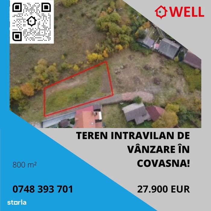 Teren intravilan de vânzare în Covasna!