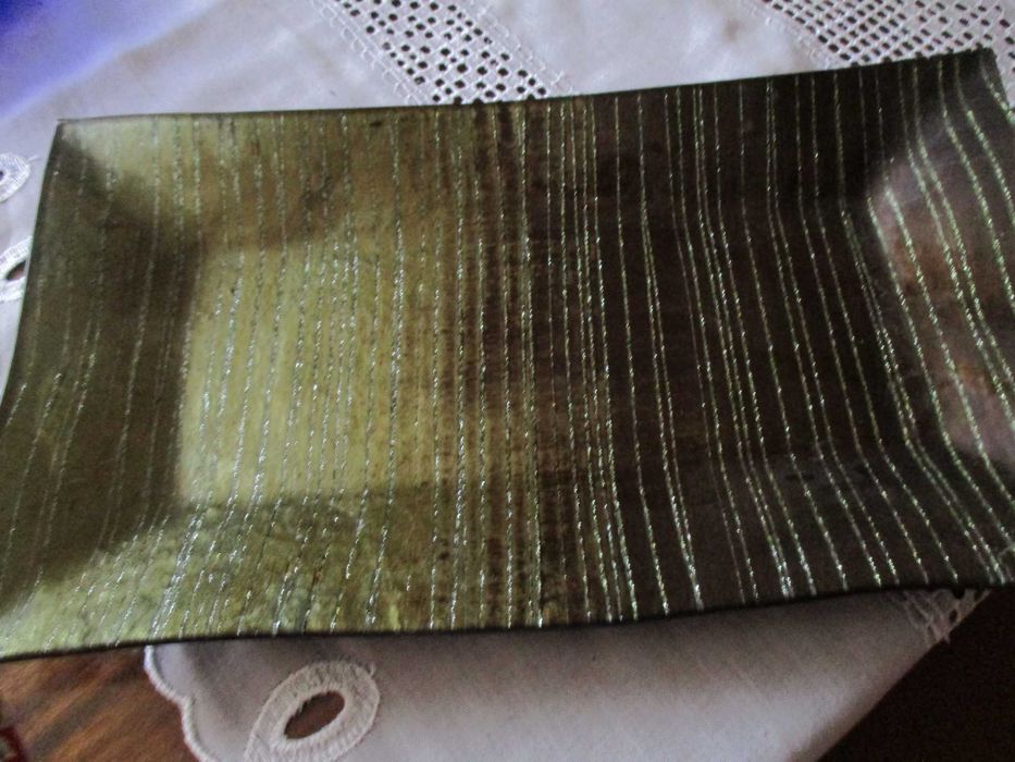 Плато старо злато Порцелан