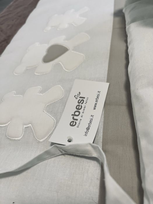 Set Protectie Patut 4 Piese Bumbac Mini Molly Erbesi