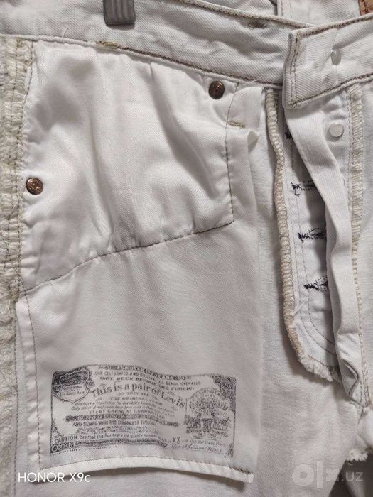 Levi's 501 Белые Джинсы / W31 / Y2K. Винтаж. Редкость.