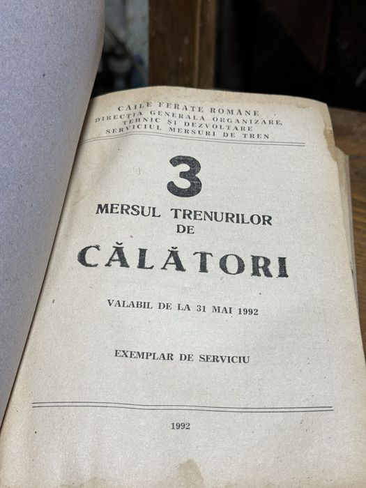 Mersul trenurilor de calatori livret