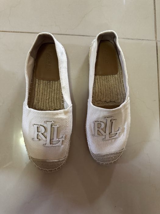 Espadrile/Mocasini  'CAMERYN'Lauren Ralph Lauren pe Alb Natural