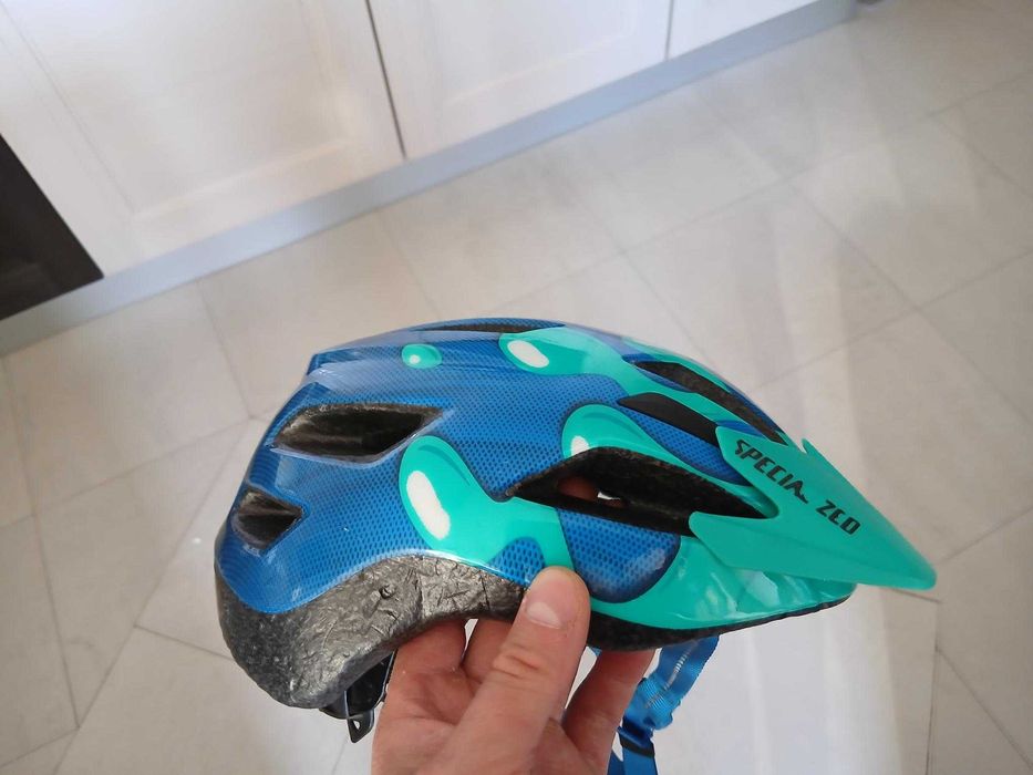 Детска каска Specialized, 52-57см, синьо-зелена
