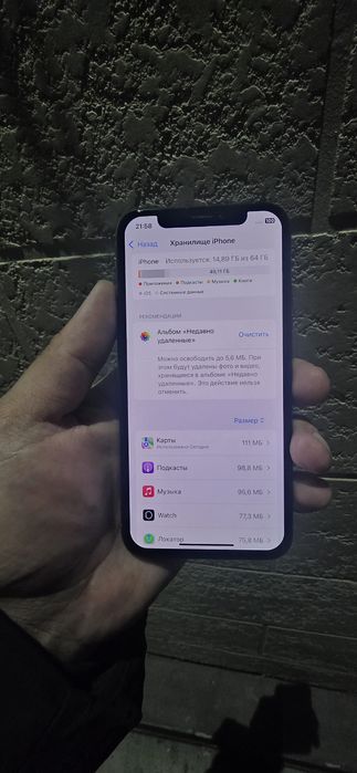 Айфон хс память 64