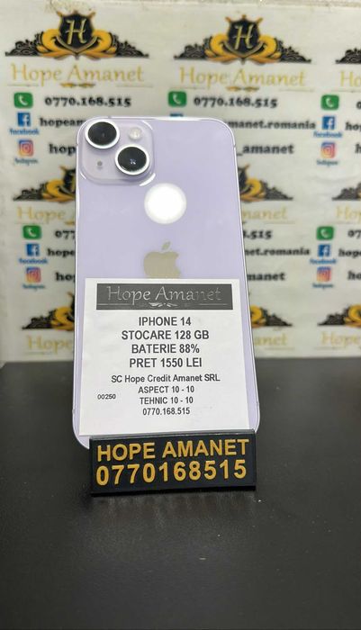 Hope Amanet P3  Iphone 14  Bat 88%  128 GB
