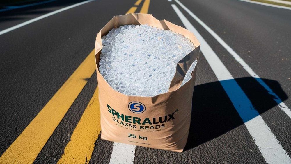 Стеклянные бусины для разметки дорог