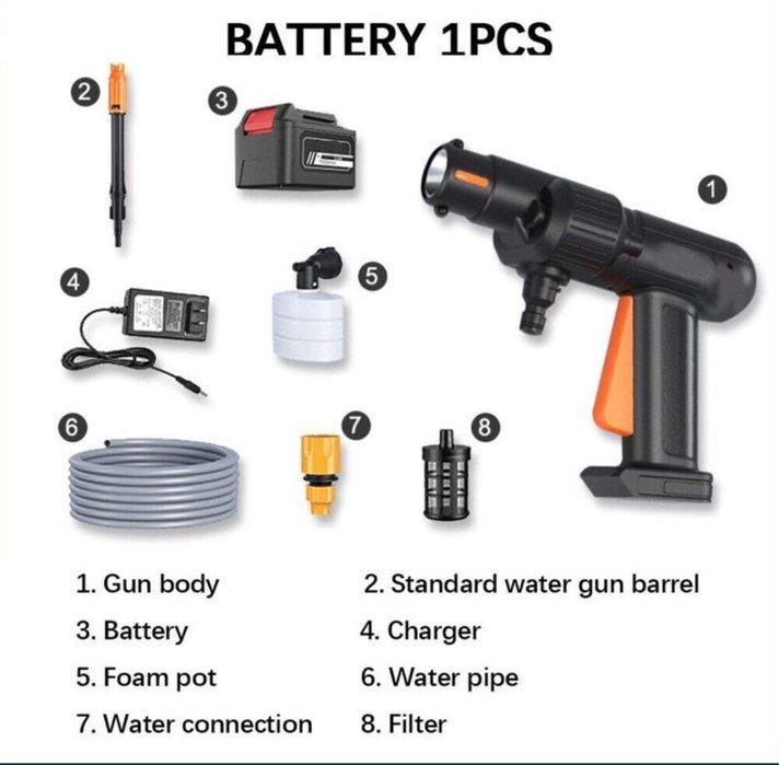 Доставка безплатная беспроводной пистолет для мойка