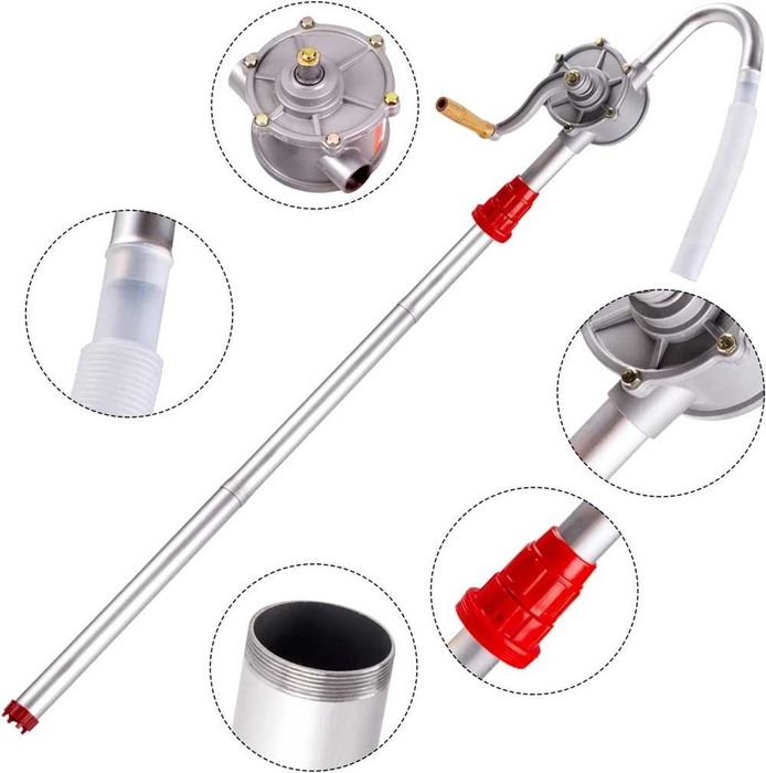 Ръчна Ротационна помпа за източване на течности от Варели - 28L/min.