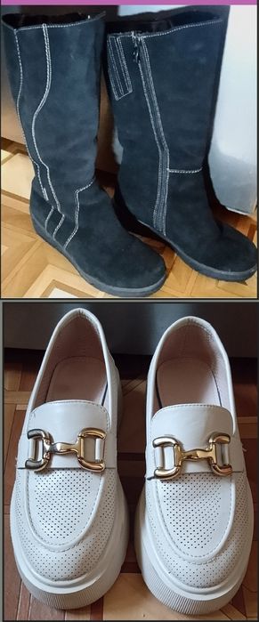 Лоферы и Сапоги замшевые немецкие продаю