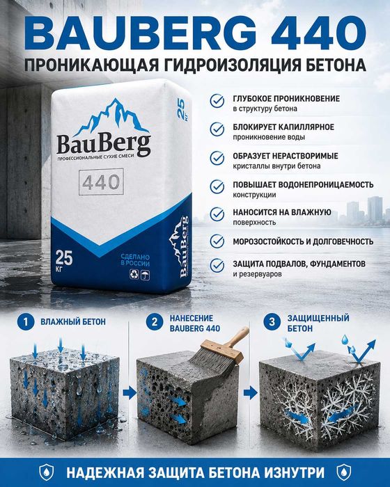 Evropa materiallari bilan gidroizolyatsiya - Бауберг (65,000 som)