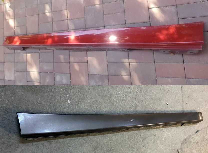 Ornament prag plastic stanga dreapta BMW F30 F31 rosu A75 / gri A17