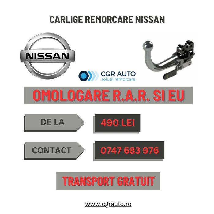 Carlige remorcare Nissan Transport in Toata Tara