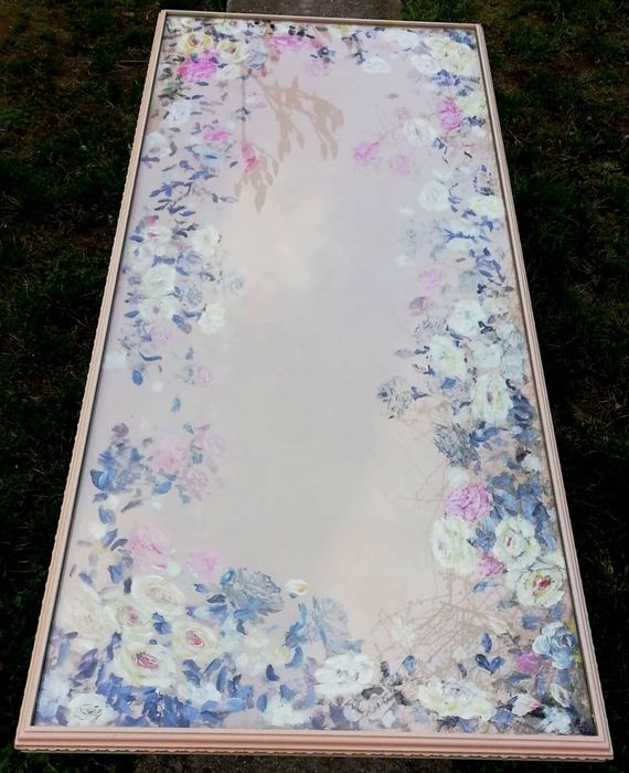 Masa reconditionata pictata manual