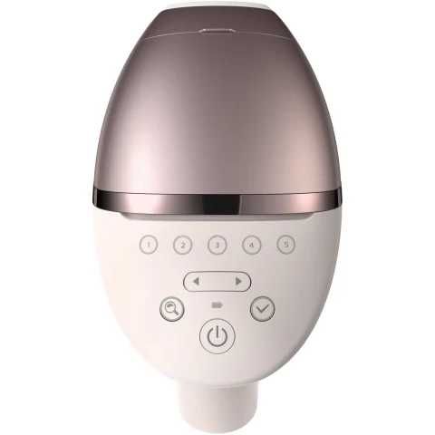 Epilator IPL Philips Lumea Seria 9900 BRI977/00, Senzor Smartskin, tehnologie SenseIQ, conectare la aplicatie cu functii Skin AI, etc