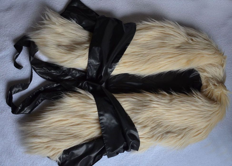 Промоция! Нов бутиков дамски елек с косъм