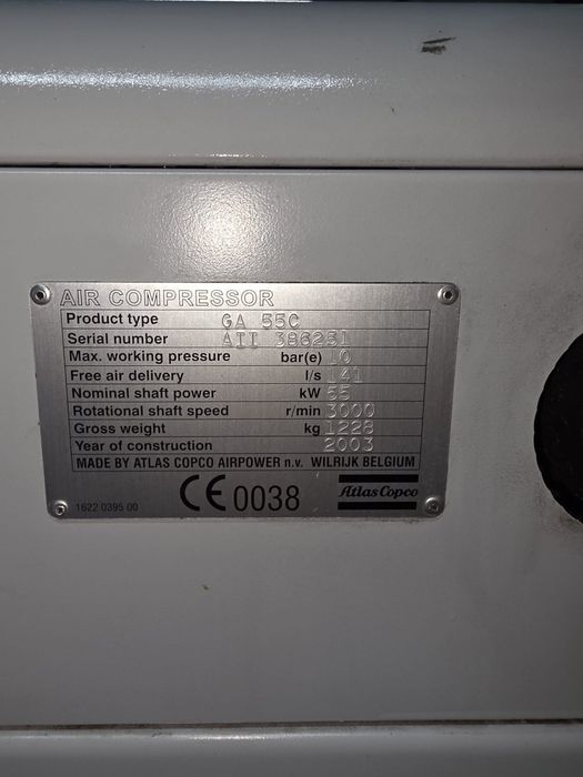 Compresor 55kw Atlas Copco
