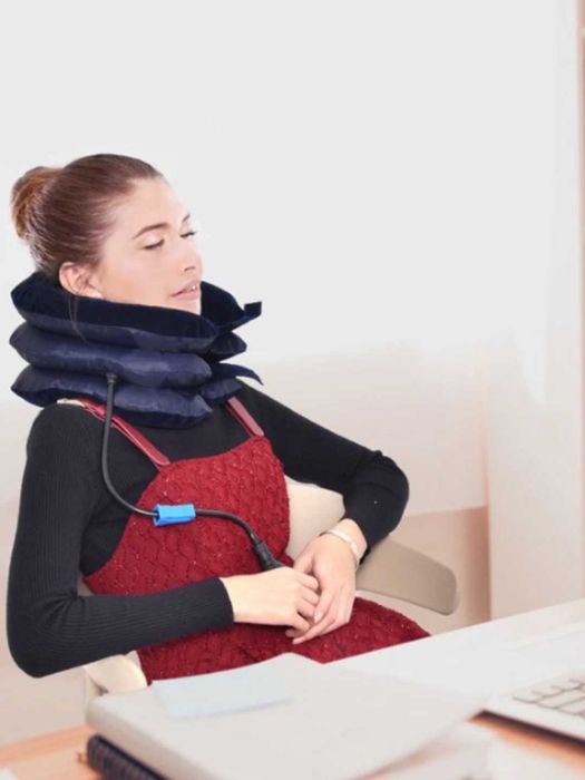 Надувной ортопедический воротник для шеи помогает.m7