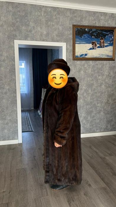 Шуба шапка норка