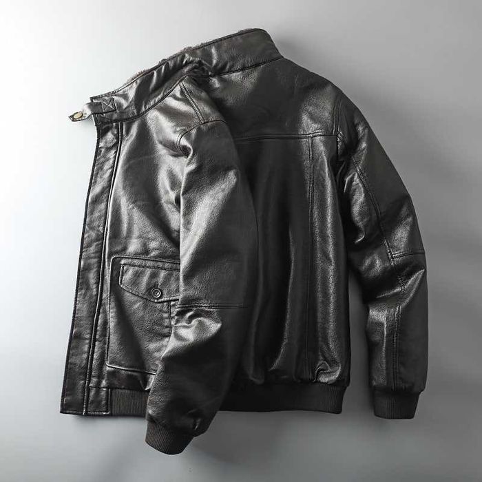 Кожаная куртка, мужская Carrera Marrone со стеганым подкладом