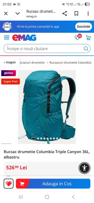 Rucsac NOU Columbia, Pinguin, Adidas, Huwai