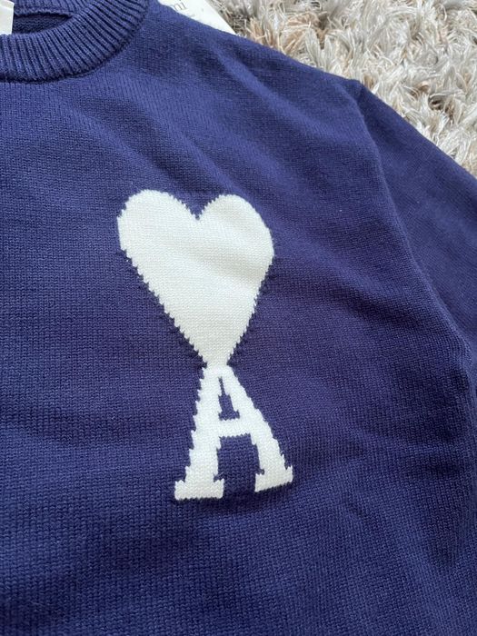 AMI Paris Pulover Bleumarin