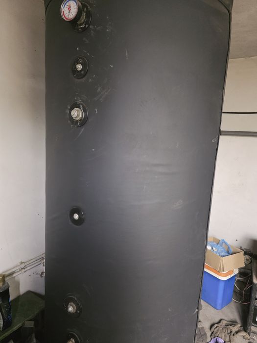 Centrala  pe lemn si carbune si puffer 1000l