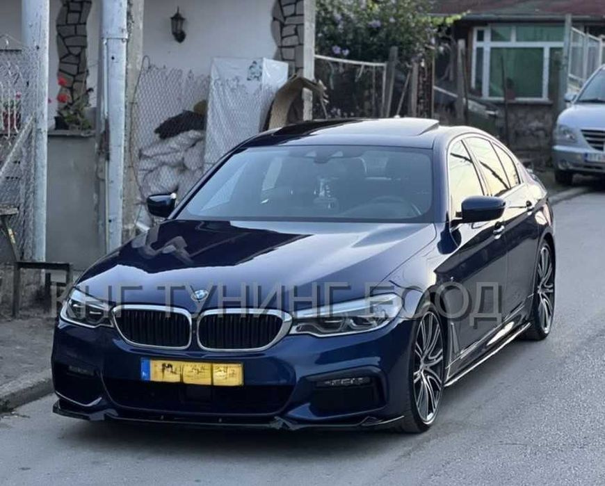 Преден лип спойлер за бмв г30 г31 фейс м / bmw g30 g31 lci lip M / добавка за предната броня / нож