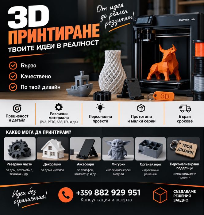 3D принтиране по поръчка