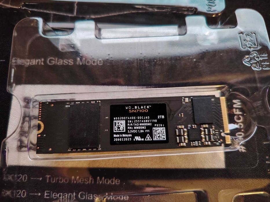 НОВ ! Western Digital WD Black SN7100 2TB M.2 NVMe PCIe Gen 4x4 До 7250 MB/s