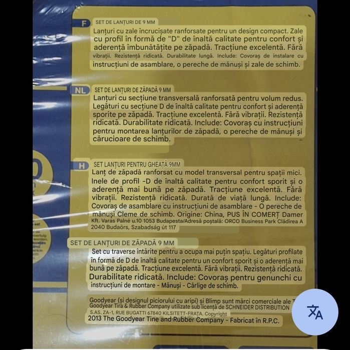 Lanturi auto,pentru zăpadă